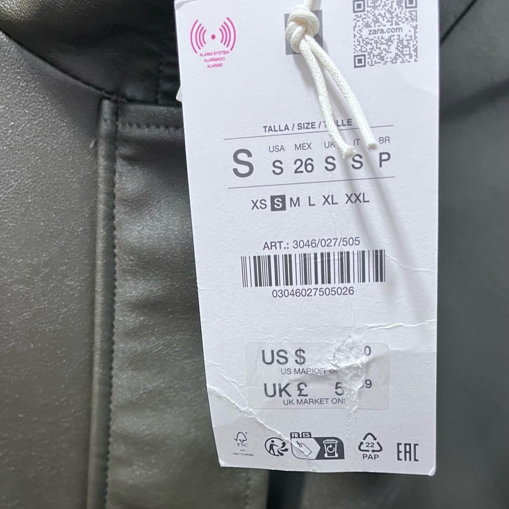 TREND NEW  ZARA FAUX LEATHER HIGH COLLAR BOMBER JACKET 
🚨FIRM PRICE NO DISCOUNT - Picture 9 of 16
